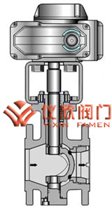 電動(dòng)V型調節球閥部面圖